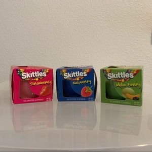 3 Skittles Candles